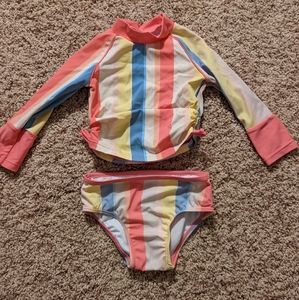 Jessica Simpson 2 piece bathing suit 12 mo